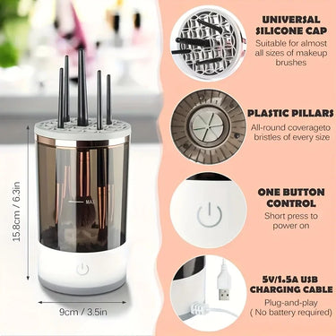 Effortless Electric Makeup Brush Cleaner